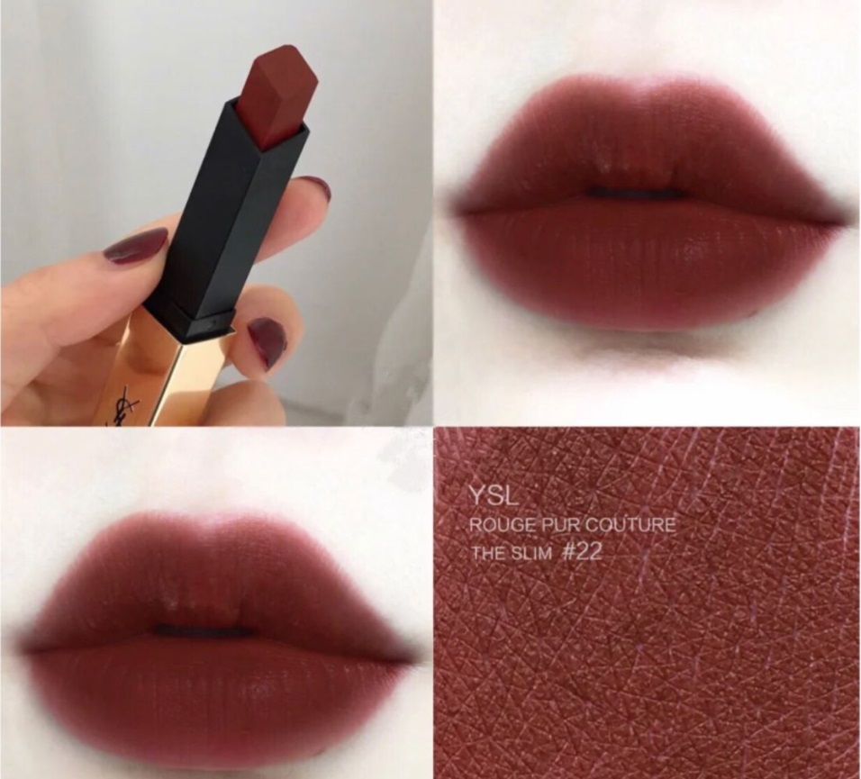 YSL Rouge Pur Couture The Slim – Màu 22 Ironic Burgundy