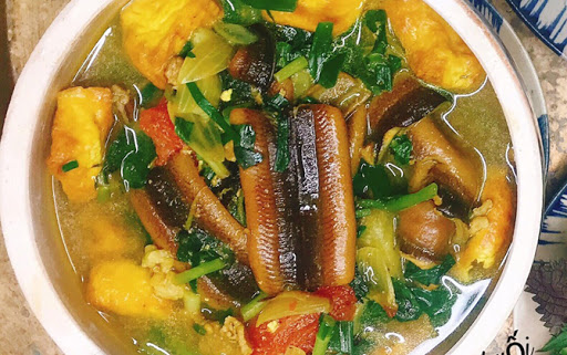 Cách nấu lươn om chuối đậu và lươn om hoa chuối ngon đậm đà