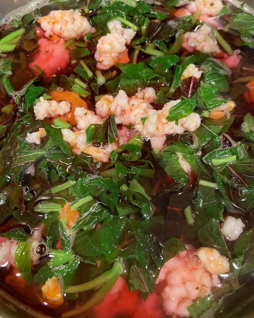 Canh Rau Dền Nấu Tôm Ngọt Mát Cả Nhà Đều Khen Ngon