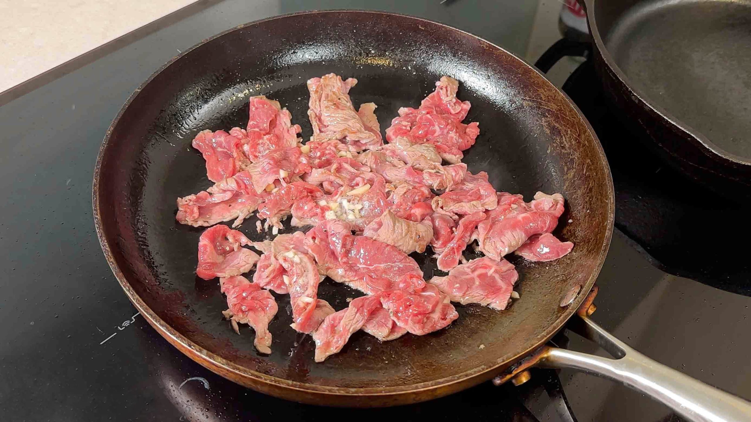 xào thịt bò